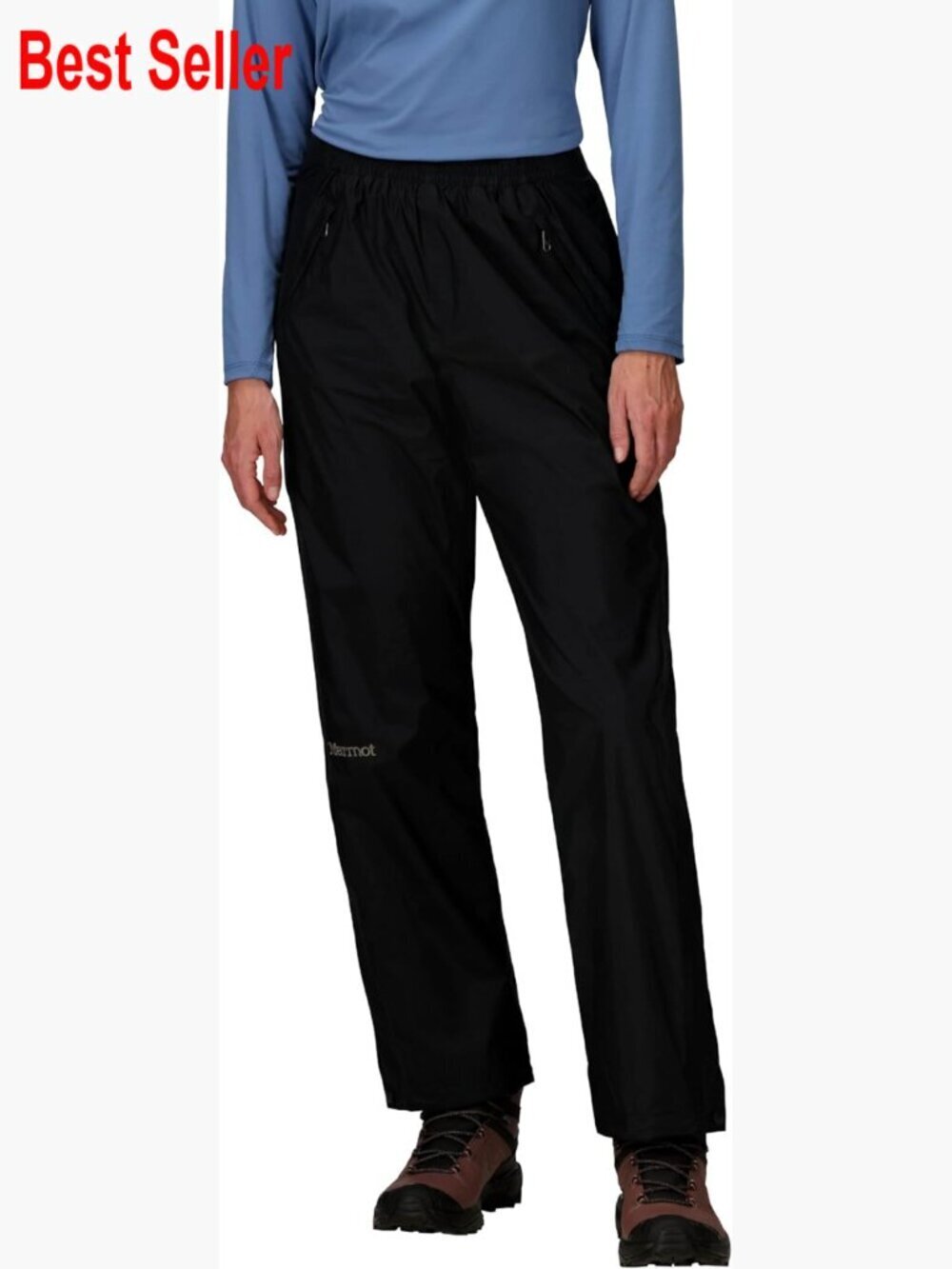 Waterproof Full-Zip Hiking Pants with Side Zippers